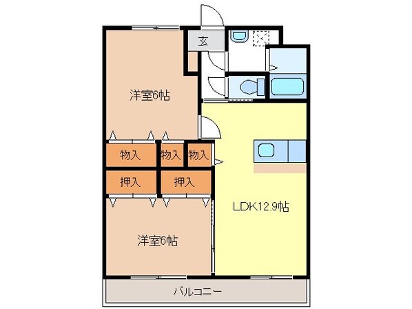 マノア稲葉の物件間取画像